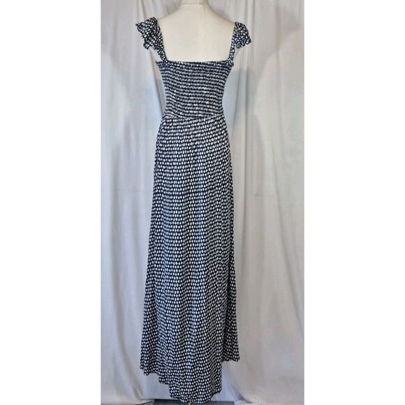 Tiare Hawaii Paradise Navy White Maxi Dress One Size XS S M - Picture 8 of 11